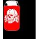 Beer Koozie Red - Death Head